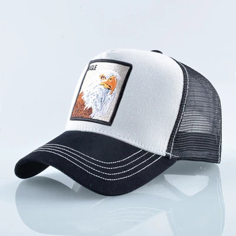 Embroidery Baseball Caps Men 2019 Eagle Snapback Hats for Women Fashion USA Hip Hop Bones Breathable Mesh Streetwear Trucker Cap