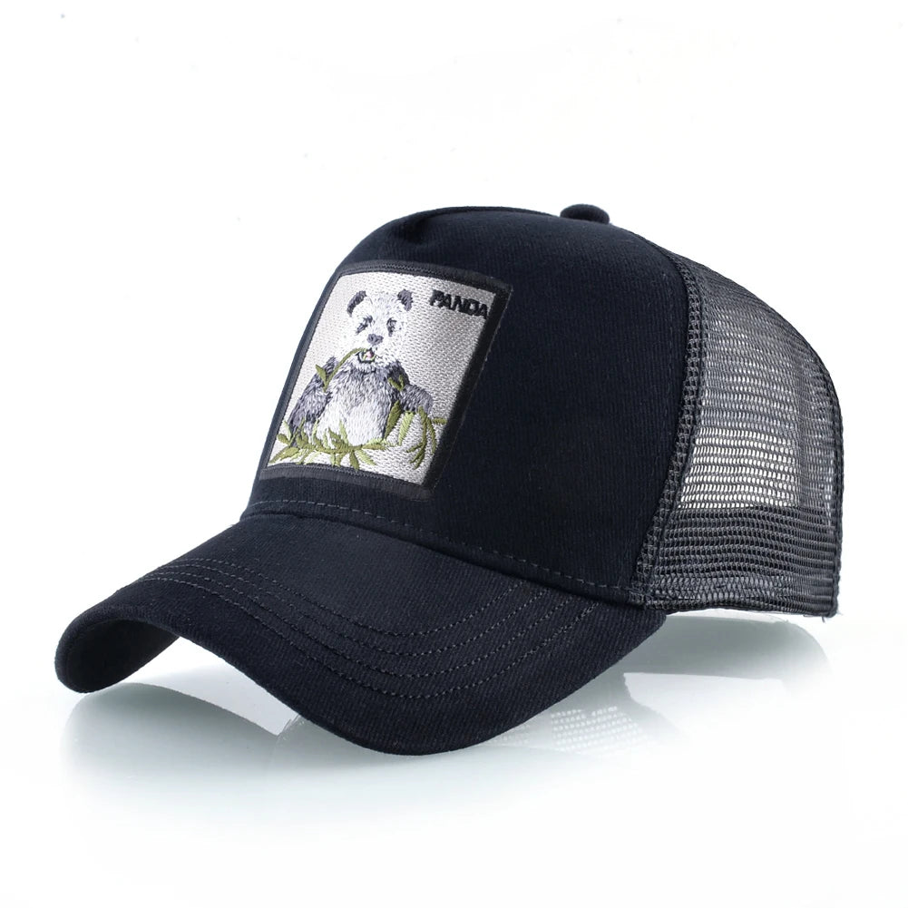 Fashion Baseball Cap with Cat Embroidery Patch Snapback Hip Hop Trucker Caps Men and Women Outdoor Streetwear Caps TMDHLM