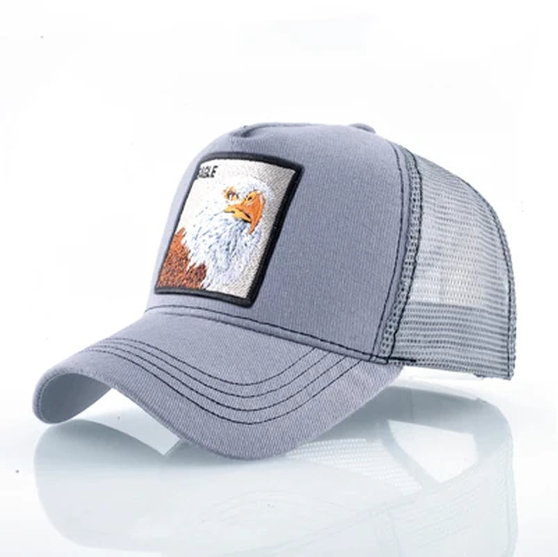 Embroidery Baseball Caps Men 2019 Eagle Snapback Hats for Women Fashion USA Hip Hop Bones Breathable Mesh Streetwear Trucker Cap