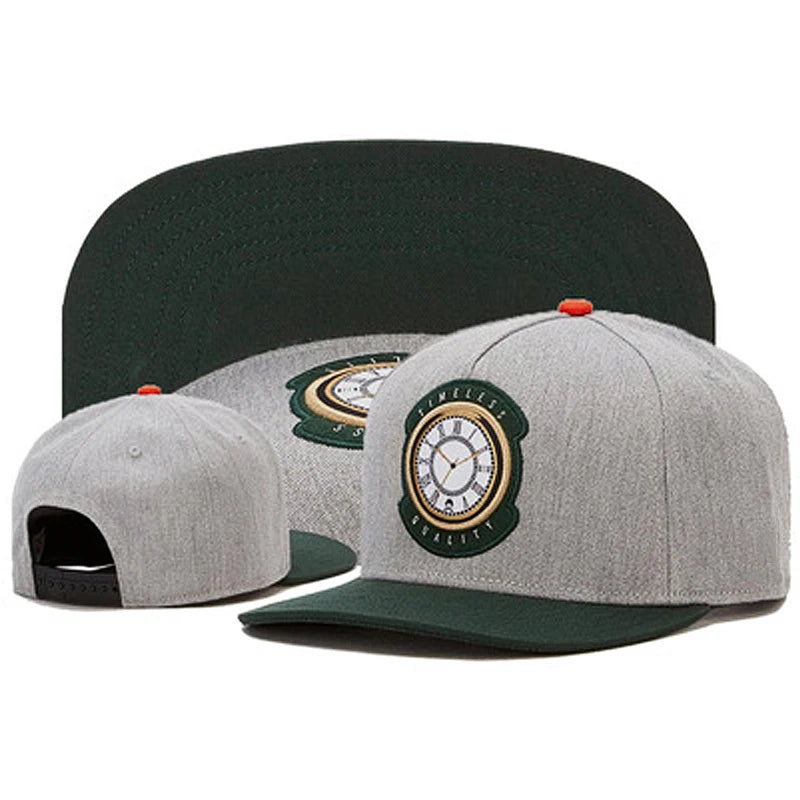 Fashion Fastball Cap Hip Hop Baseball Cap Clock Embroidery Hat Men and Women Street Caps Cotton Snapback Hats Adjustable Gorras