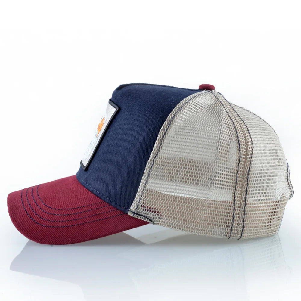 Embroidery Baseball Caps Men 2019 Eagle Snapback Hats for Women Fashion USA Hip Hop Bones Breathable Mesh Streetwear Trucker Cap