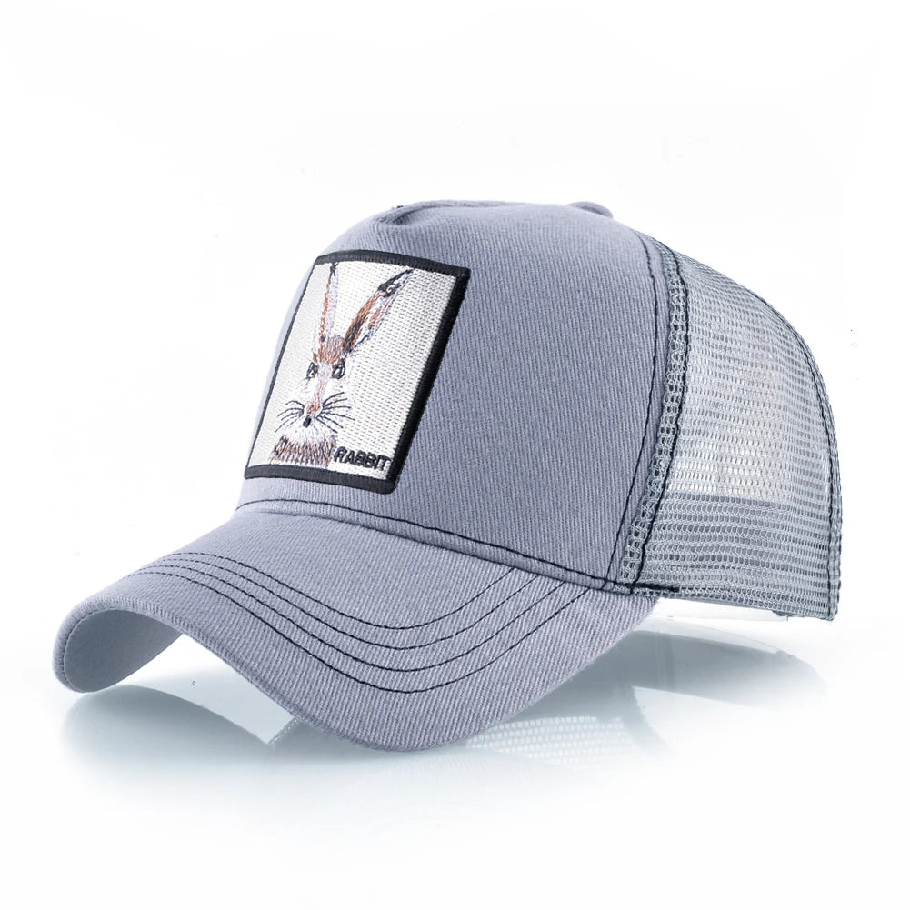 Fashion Baseball Cap with Cat Embroidery Patch Snapback Hip Hop Trucker Caps Men and Women Outdoor Streetwear Caps TMDHLM