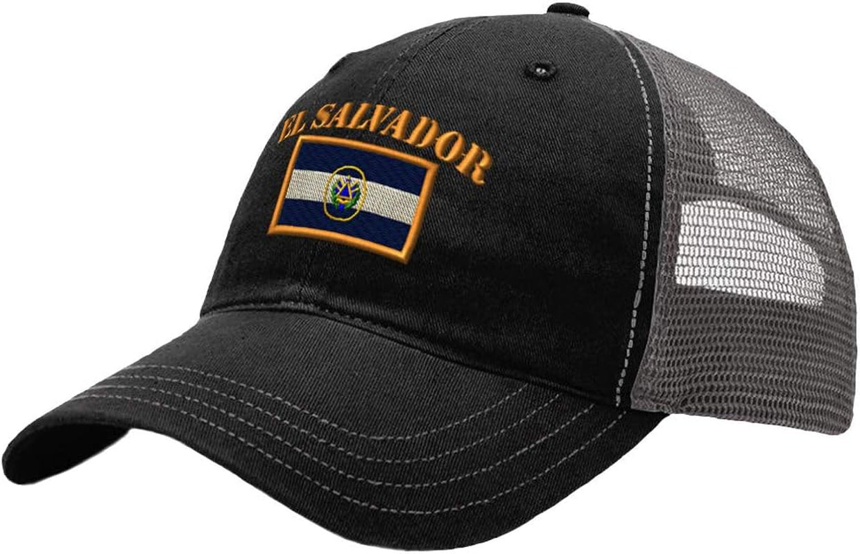 Richardson Trucker Mesh Hat El Salvador Flag Embroidery Dad for Men & Women