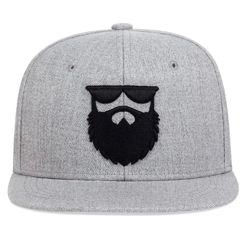 Unisex Uncle Beard Embroidery Hip-Hop Hats Outdoor Adjustable Casual Baseball Caps Sunscreen Hat