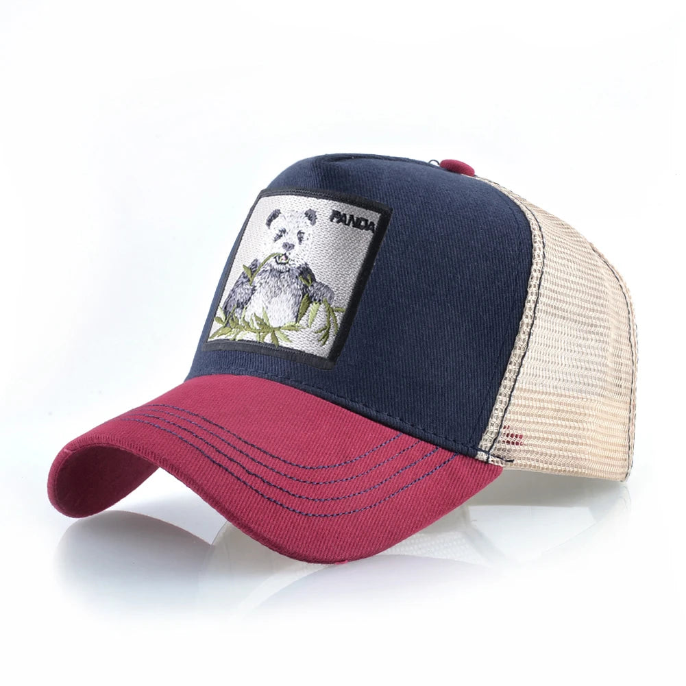 Fashion Baseball Cap with Cat Embroidery Patch Snapback Hip Hop Trucker Caps Men and Women Outdoor Streetwear Caps TMDHLM