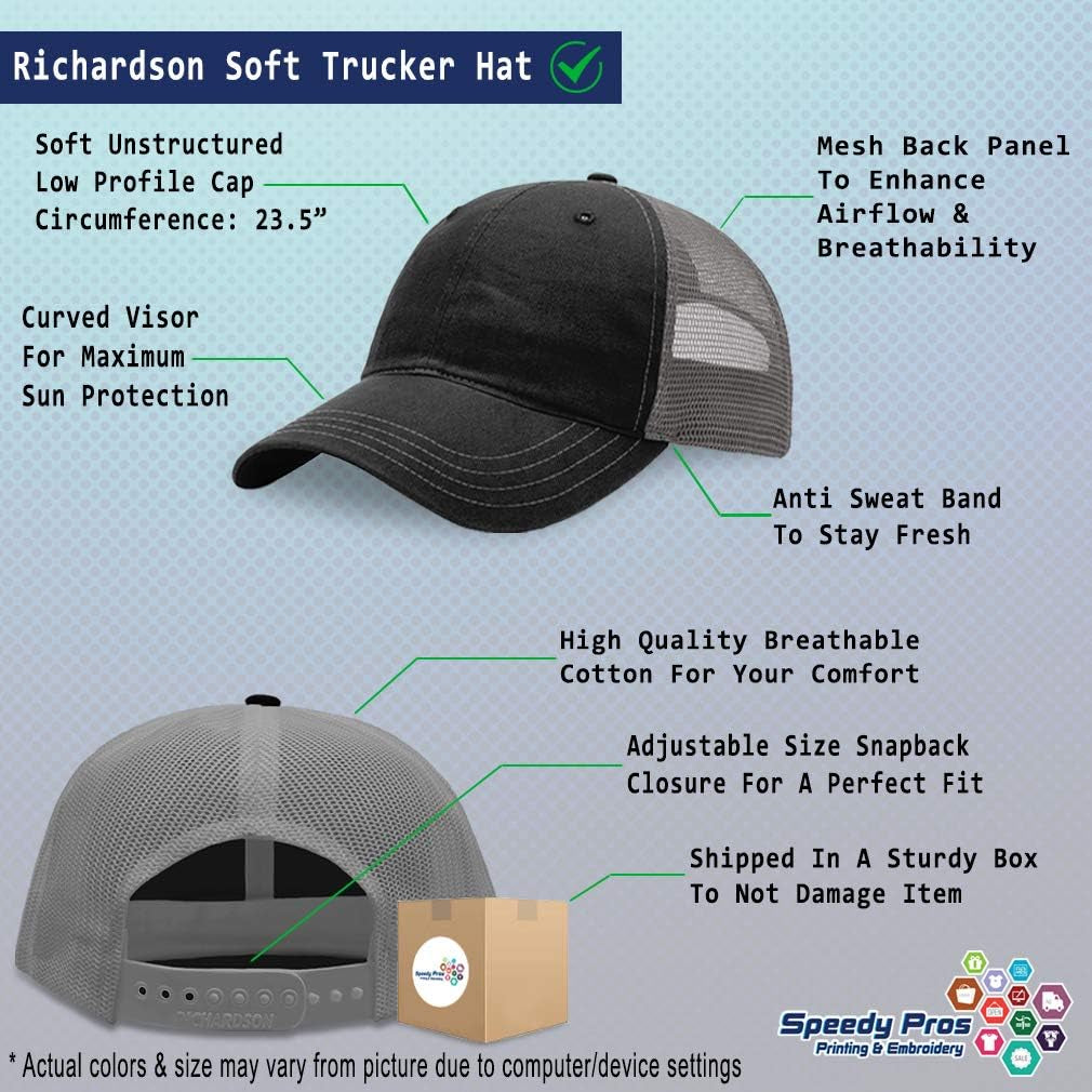 Richardson Trucker Mesh Hat El Salvador Flag Embroidery Dad for Men & Women