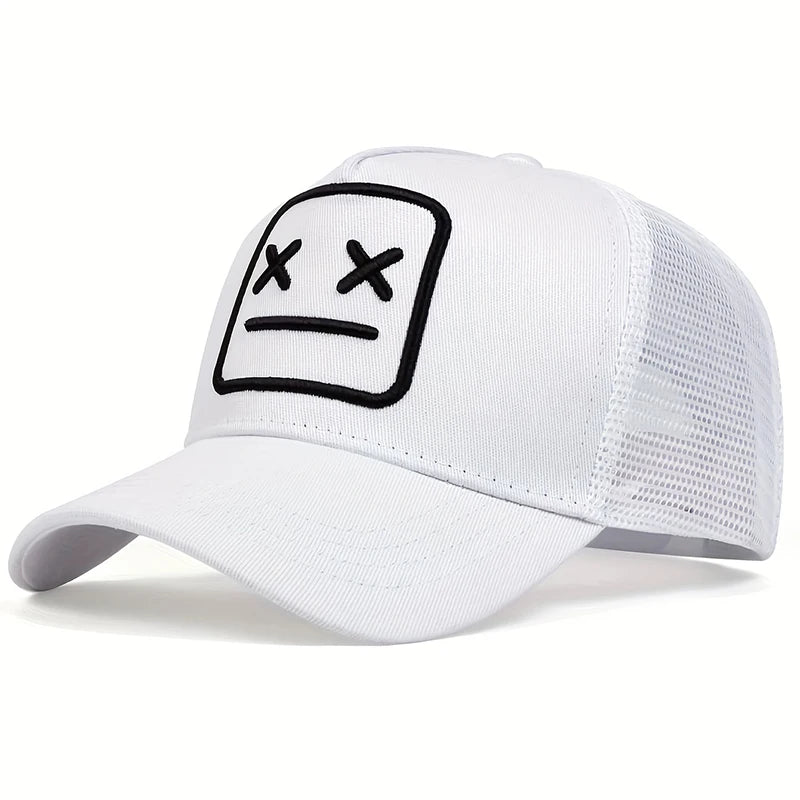 1Piece Unisex XX Embroidery Baseball Net Caps Hip Hop Cap Spring and Summer Outdoor Adjustable Casual Hats Sunscreen Hat
