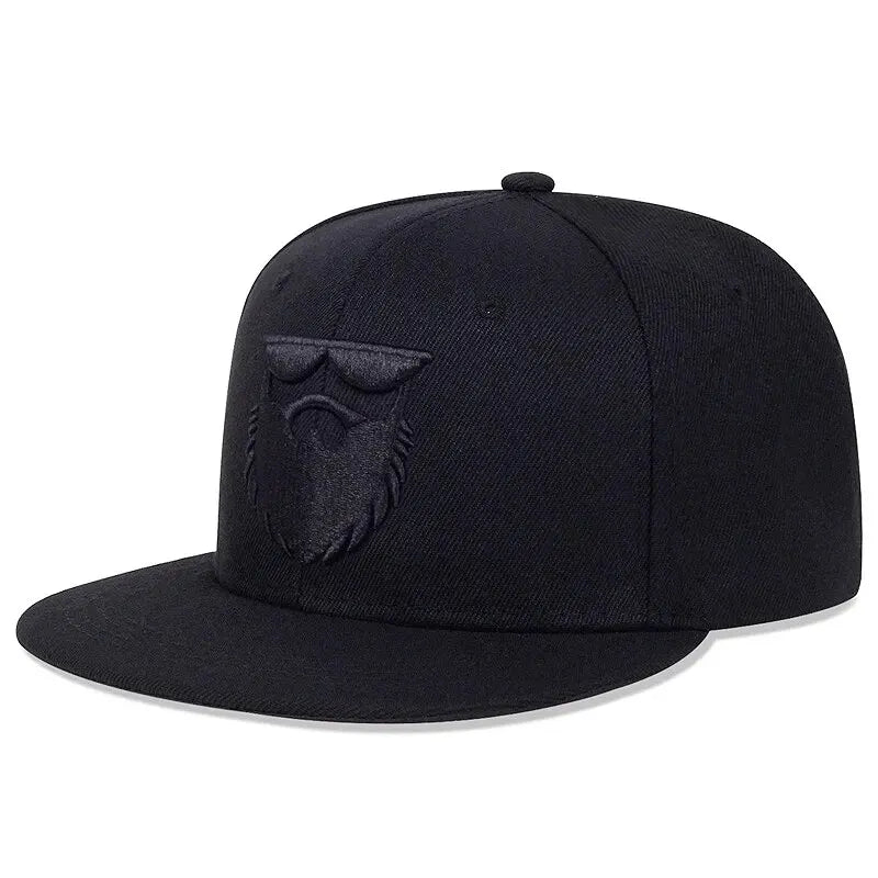 Unisex Uncle Beard Embroidery Hip-Hop Hats Outdoor Adjustable Casual Baseball Caps Sunscreen Hat