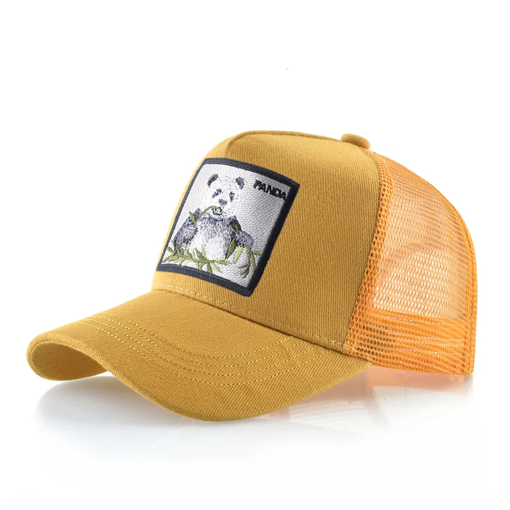 Fashion Baseball Cap with Cat Embroidery Patch Snapback Hip Hop Trucker Caps Men and Women Outdoor Streetwear Caps TMDHLM