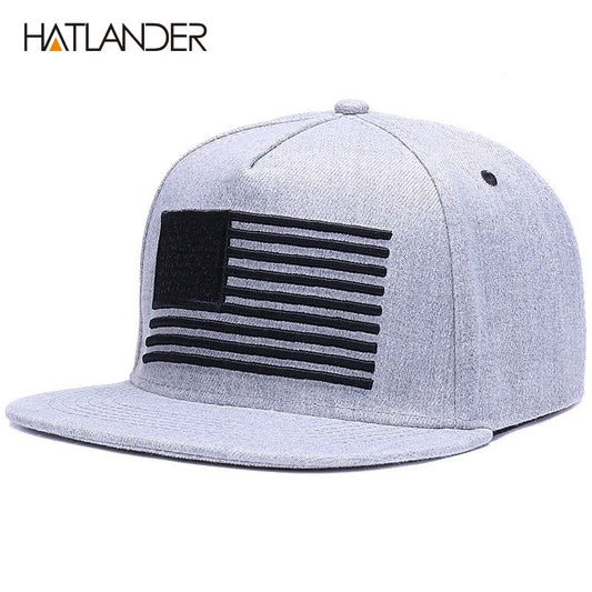 [] Raised Flag Embroidery Cool Flat Bill Baseball Cap Mens Gorras Snapbacks 3D Flag Hat Ourdoor Hip Hop Snapback Caps