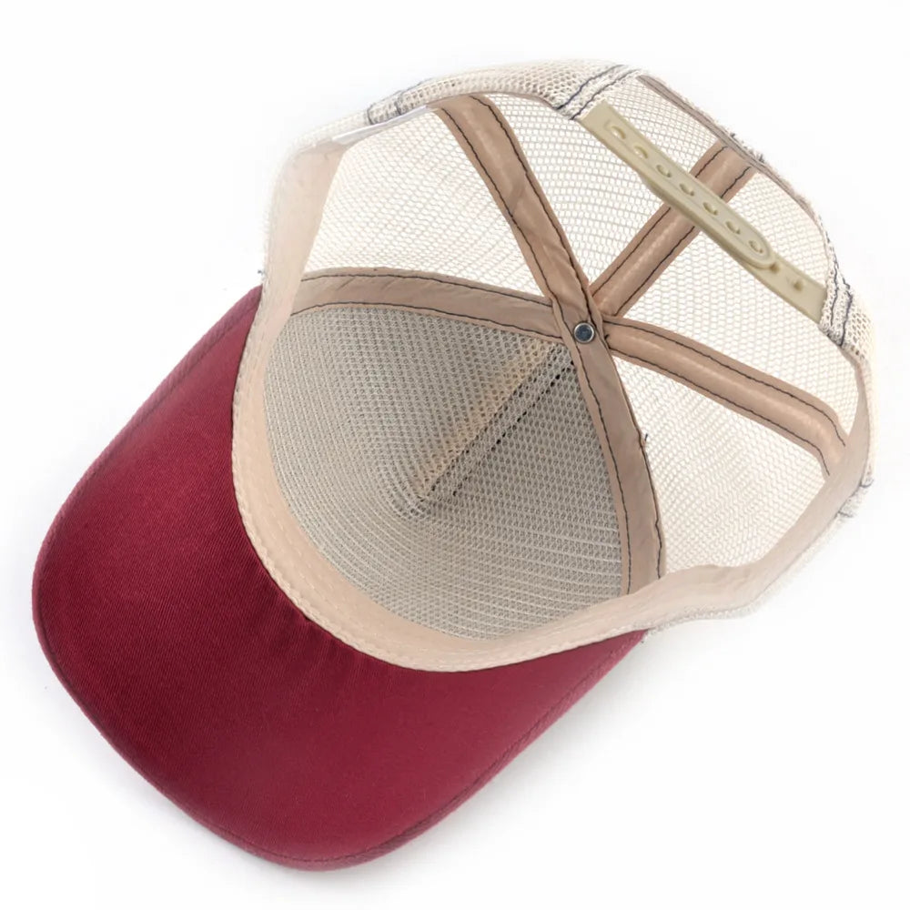 Embroidery Baseball Caps Men 2019 Eagle Snapback Hats for Women Fashion USA Hip Hop Bones Breathable Mesh Streetwear Trucker Cap