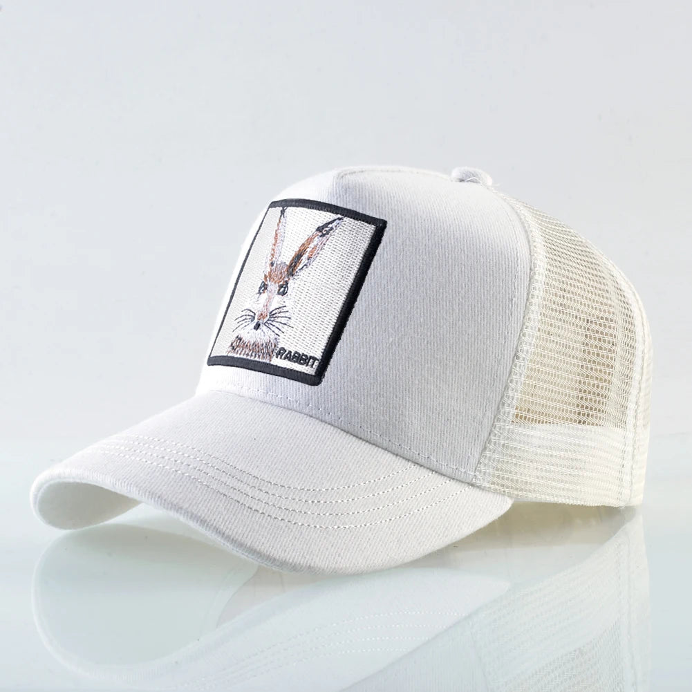 Fashion Baseball Cap with Cat Embroidery Patch Snapback Hip Hop Trucker Caps Men and Women Outdoor Streetwear Caps TMDHLM
