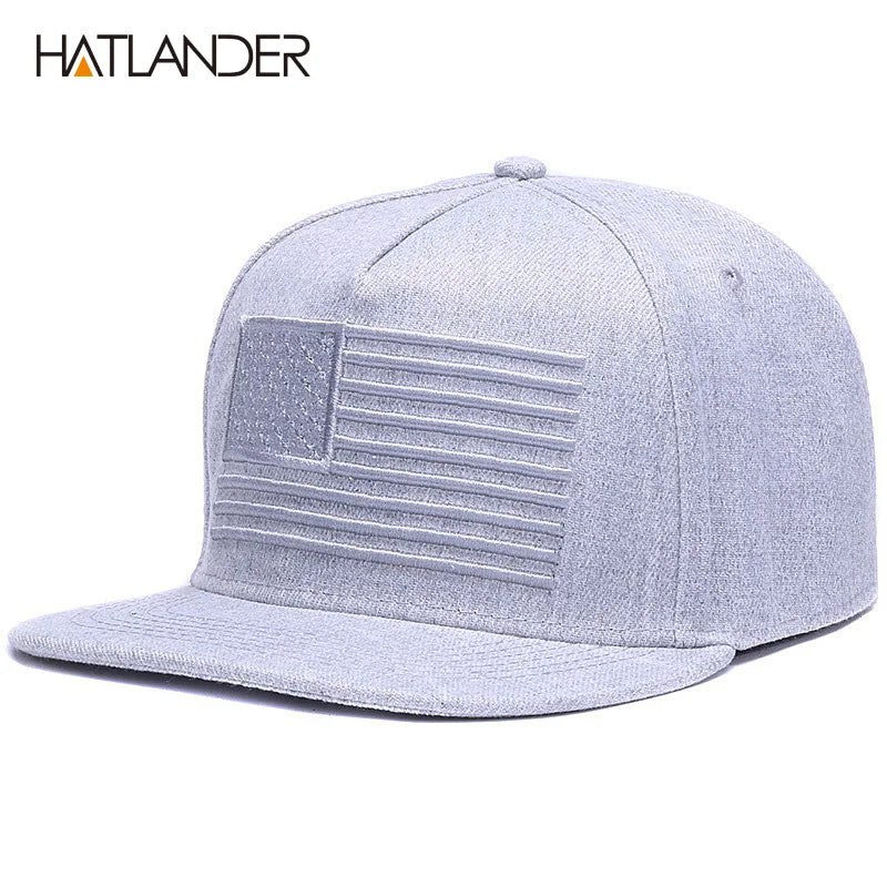 [] Raised Flag Embroidery Cool Flat Bill Baseball Cap Mens Gorras Snapbacks 3D Flag Hat Ourdoor Hip Hop Snapback Caps
