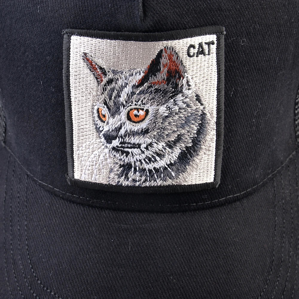 Fashion Baseball Cap with Cat Embroidery Patch Snapback Hip Hop Trucker Caps Men and Women Outdoor Streetwear Caps TMDHLM