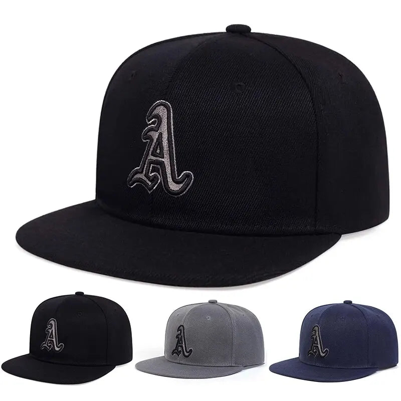 Unisex Gothic Alphabet Embroidery Hip-Hop Hats Outdoor Adjustable Casual Baseball Caps Sunscreen Hat