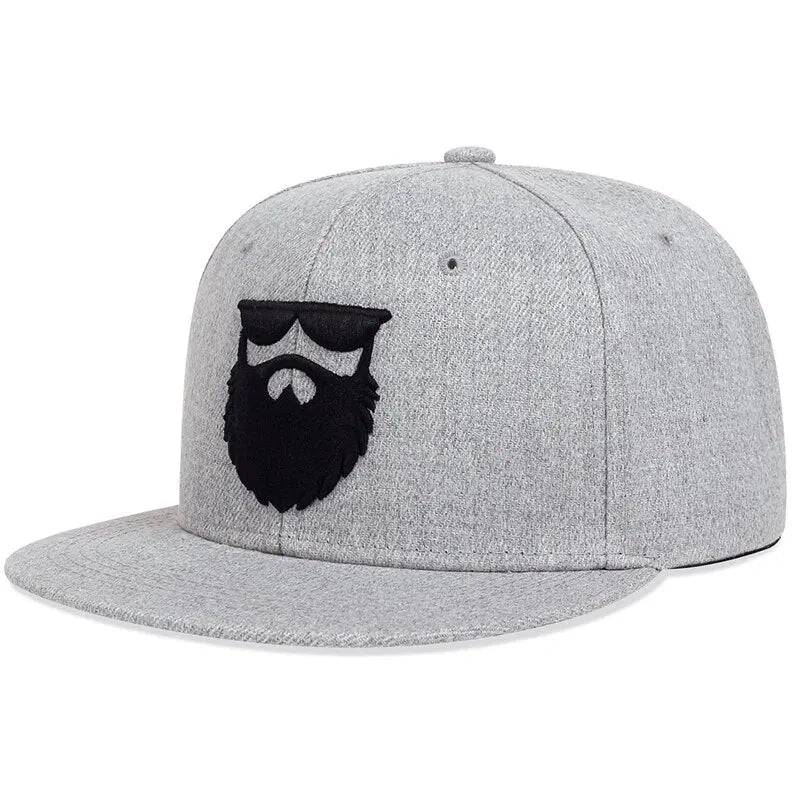Unisex Uncle Beard Embroidery Hip-Hop Hats Outdoor Adjustable Casual Baseball Caps Sunscreen Hat
