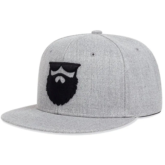 Unisex Uncle Beard Embroidery Hip-Hop Hats Outdoor Adjustable Casual Baseball Caps Sunscreen Hat