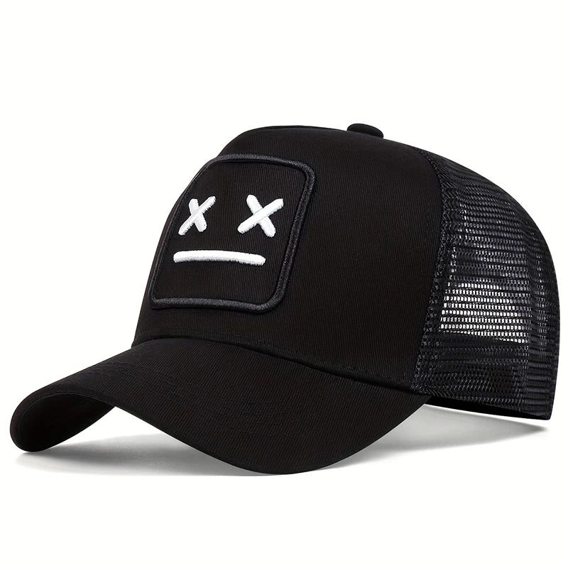 1Piece Unisex XX Embroidery Baseball Net Caps Hip Hop Cap Spring and Summer Outdoor Adjustable Casual Hats Sunscreen Hat