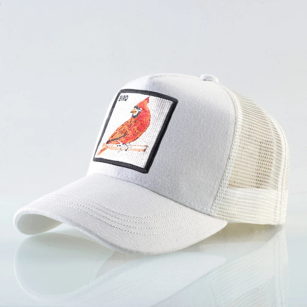 Fashion Baseball Cap with Cat Embroidery Patch Snapback Hip Hop Trucker Caps Men and Women Outdoor Streetwear Caps TMDHLM