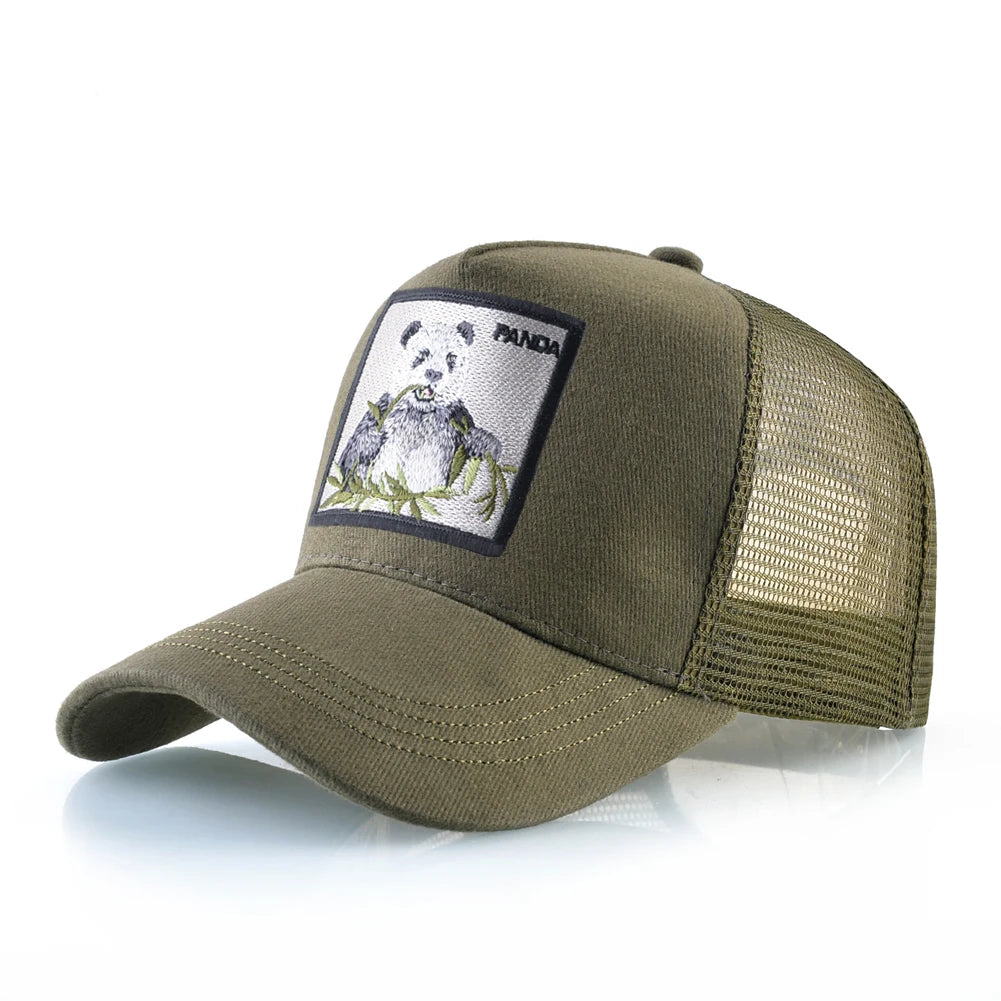 Fashion Baseball Cap with Cat Embroidery Patch Snapback Hip Hop Trucker Caps Men and Women Outdoor Streetwear Caps TMDHLM