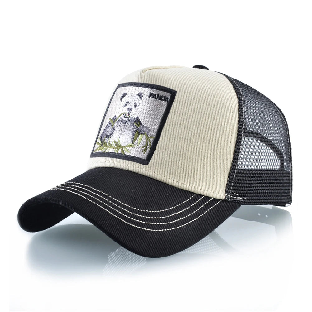 Fashion Baseball Cap with Cat Embroidery Patch Snapback Hip Hop Trucker Caps Men and Women Outdoor Streetwear Caps TMDHLM