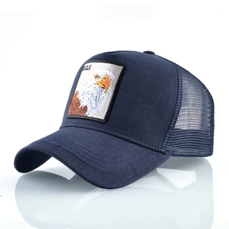 Embroidery Baseball Caps Men 2019 Eagle Snapback Hats for Women Fashion USA Hip Hop Bones Breathable Mesh Streetwear Trucker Cap